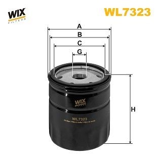 WIX FILTERS WL7323 Oil filter 93 20 375