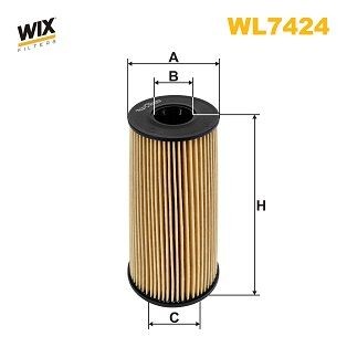 WIX FILTERS WL7424 Oil filter 622 184 0200