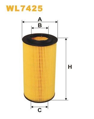 WIX FILTERS WL7425 Oil filter A 2751800009