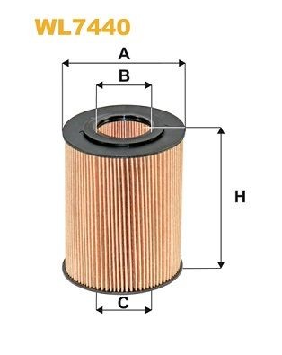 WIX FILTERS WL7440 Oil filter A 629 180 01 09