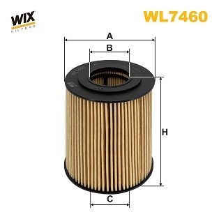 WIX FILTERS WL7460 Oil filter Filter Insert