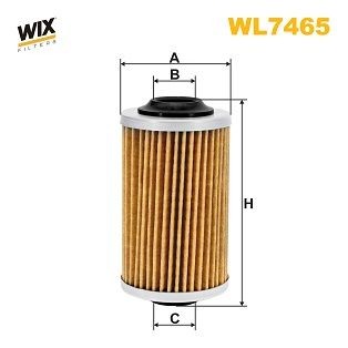 WIX FILTERS Filter Insert Inner Diameter 2: 18mm, Ø: 53mm, Height: 98mm Oil filters WL7465 buy
