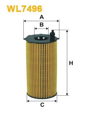 WIX FILTERS WL7496 Oil filter 68032 204AB