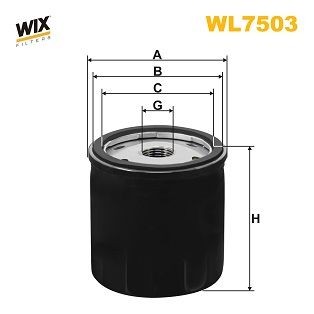 WIX FILTERS WL7503 Oil filter 3/4-16 UNF, Spin-on Filter