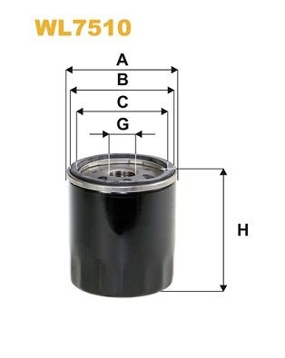 WIX FILTERS 3/4-16 UNF, Spin-on Filter Inner Diameter 2: 71, 62,5mm, Ø: 77mm, Height: 85,5mm Oil filters WL7510 buy