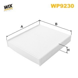 WIX FILTERS WP9230 Pollen filter Particulate Filter, 234 mm x 209 mm x 34 mm