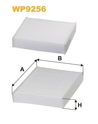 WIX FILTERS Particulate Filter, 203 mm x 156 mm x 30 mm Width: 156mm, Height: 30mm, Length: 203mm Cabin filter WP9256 buy