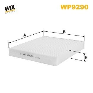 WIX FILTERS WP9290 Pollen filter T2H 8151