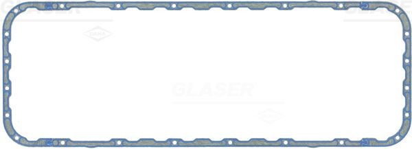 GLASER X54979-01 Ölwannendichtung für SCANIA P,G,R,T - series LKW in Original Qualität