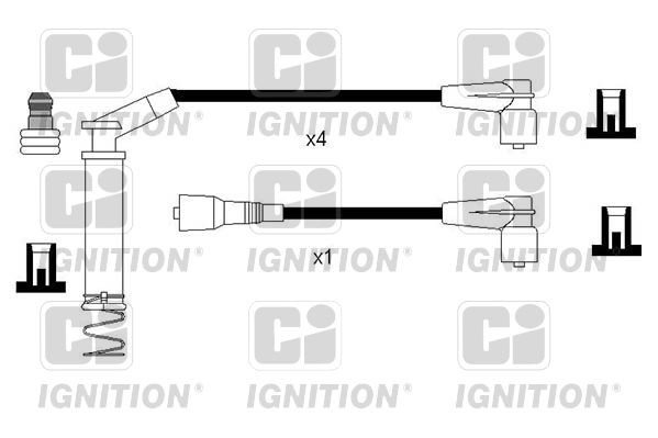 QUINTON HAZELL XC1236 Ignition Cable Kit