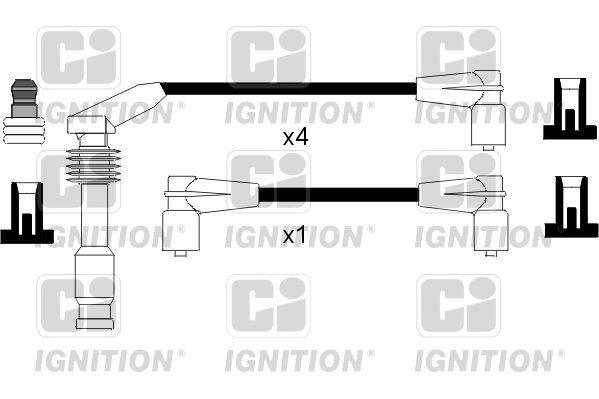 QUINTON HAZELL XC761 Ignition Cable Kit 16 12 507