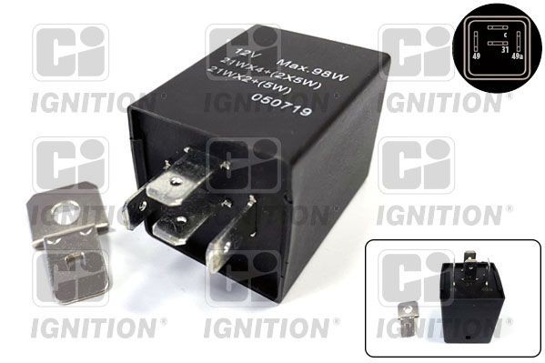 Buy Indicator relay QUINTON HAZELL XFL105 - Interior and comfort parts CITROЁN C25 online