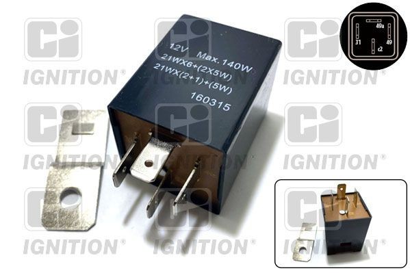 Ford TRANSIT Flasher relay 12716944 QUINTON HAZELL XFL106 online buy