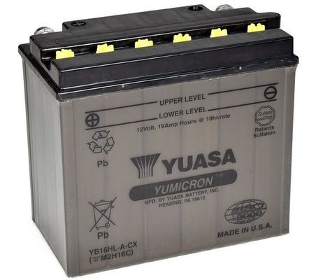 HARLEY-DAVIDSON HERITAGE Batterie 12V 20Ah 255A N Bleiakkumulator YUASA YuMicron YB16HL-A-CX