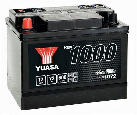 YUASA YBX5100 YBX5000 Batterie 12V 75Ah 710A avec poignets, avec témoin de  niveau de charge, Batterie au plomb