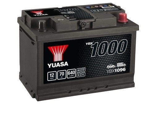 YUASA YBX1096 YBX1000 Batterie 12V 70Ah 640A B3 avec poignets