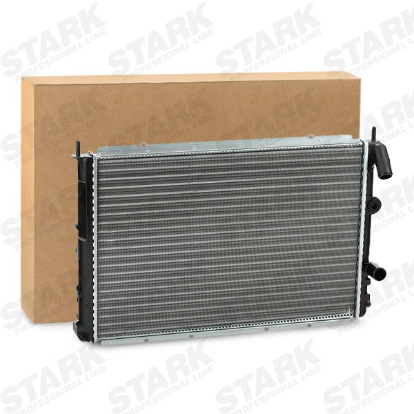 STARK SKRD-0120749 Engine radiator Aluminium, Plastic, for vehicles with air conditioning, for vehicles with/without air conditioning, Manual Transmission