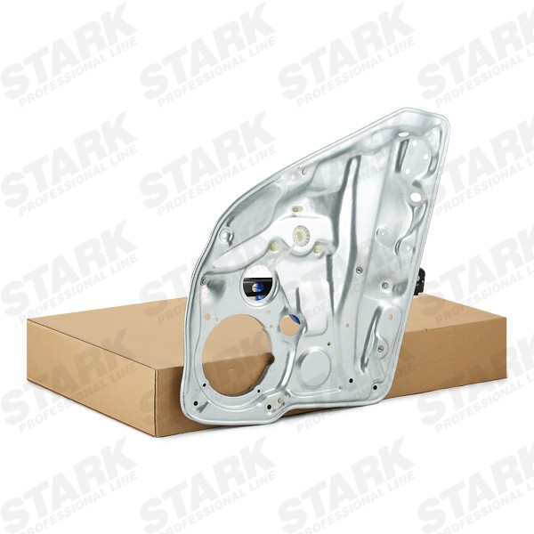 STARK SKWR-0420436 Window regulator Right Rear, Operating Mode: Electric, with bolted-on plate, without electric motor