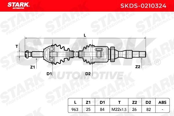 Drive shaft SKDS-0210324 from STARK