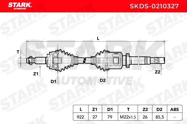 Drive shaft SKDS-0210327 from STARK