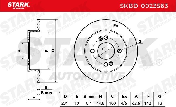 OEM-quality STARK SKBD-0023563 Brake rotor