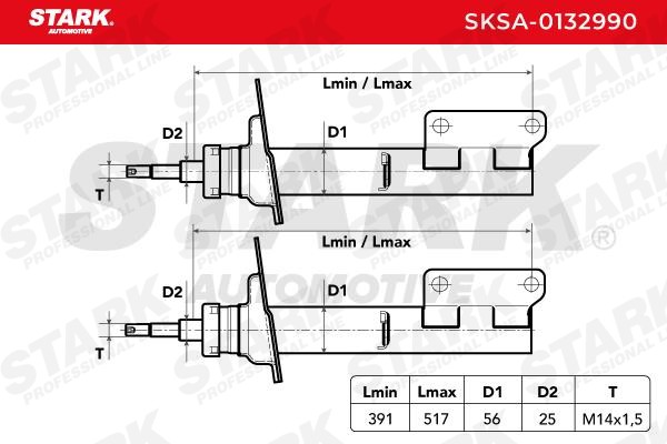 Shock absorber SKSA-0132990 from STARK