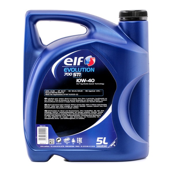 2202840 Engine oil 2202840 ELF 10W-40, 5l, Part Synthetic Oil