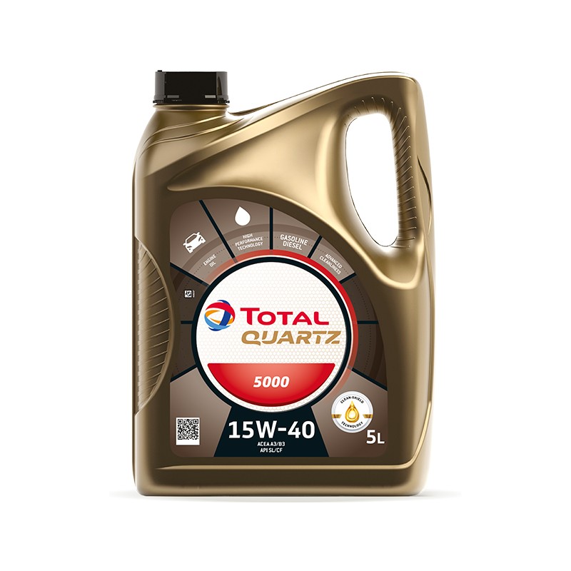 Engine oil TOTAL 15W-40, 5l, Mineral Oil longlife 2148645