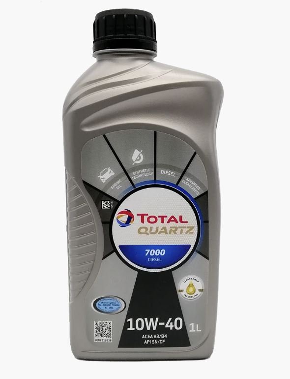 TOTAL Quartz, 7000 Diesel 2201534 Engine oil 10W-40, 1l, Part Synthetic Oil