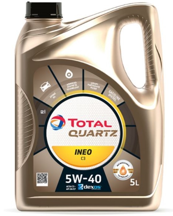 TOTAL Quartz, INEO C3 2174777 Motorenöl 5W-40, 5l, Synthetiköl