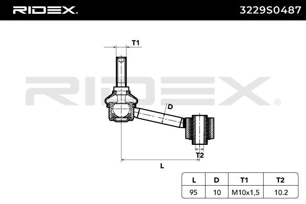 OEM-quality RIDEX 3229S0487 Link rod