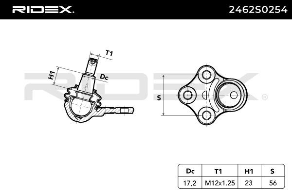 Ball Joint 2462S0254 from RIDEX