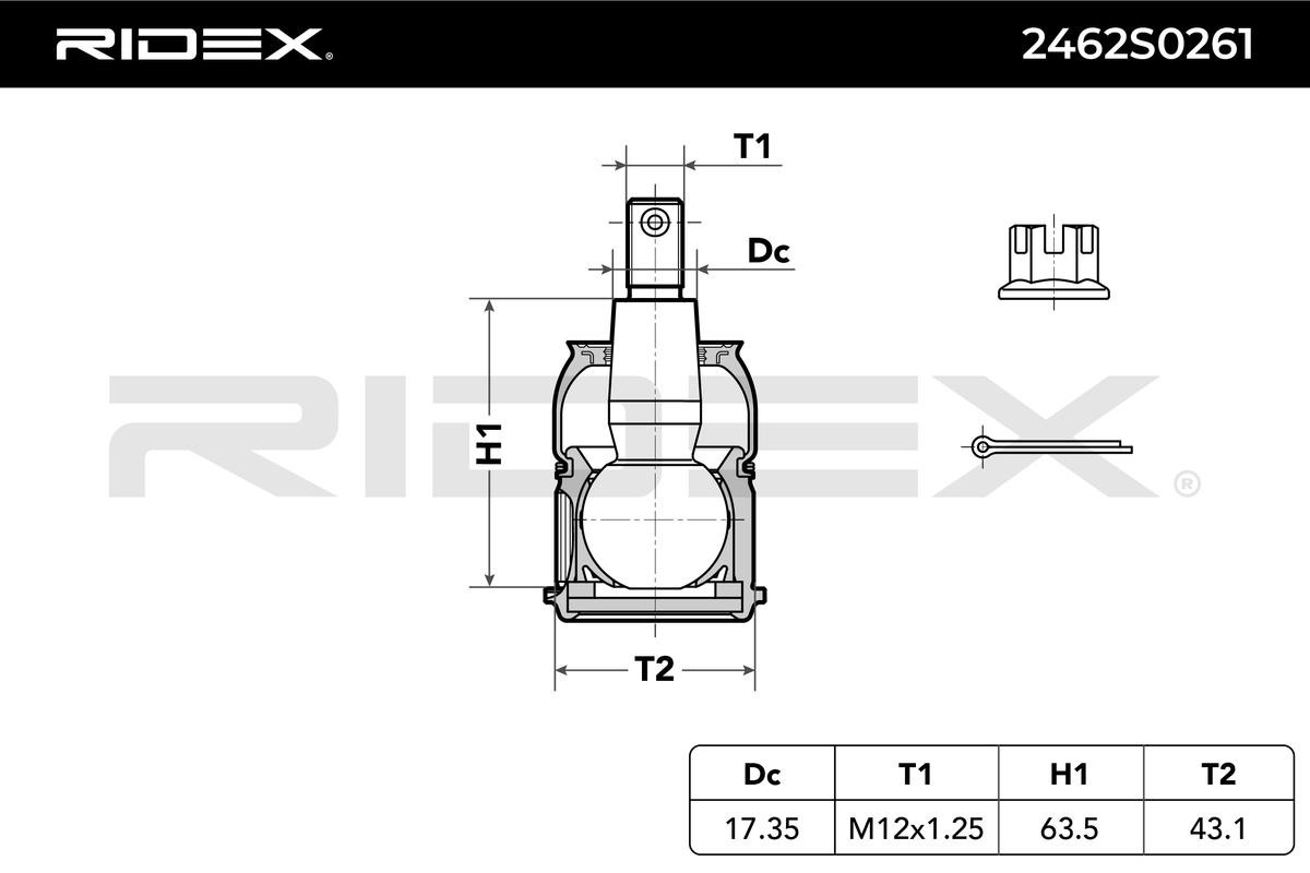 OEM-quality RIDEX 2462S0261 Ball Joint