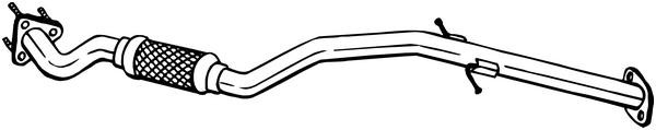 OR-358 VEGAZ Exhaust pipes SAAB Front, for vehicles with soot particulate filter