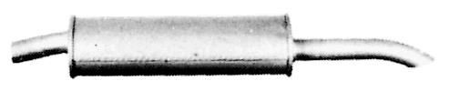 VEGAZ OS-167 Rear silencer Rear, Length: 920mm