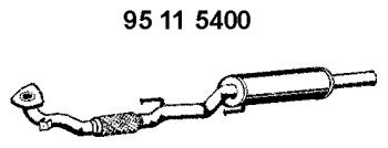 VEGAZ VS-436EBER Front silencer SEAT LEON 2010 price