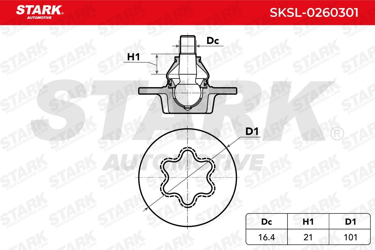 OEM-quality STARK SKSL-0260301 Ball Joint