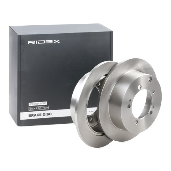 RIDEX 82B1573 Brake disc Rear Axle, 262x9,5mm, 5/8, solid