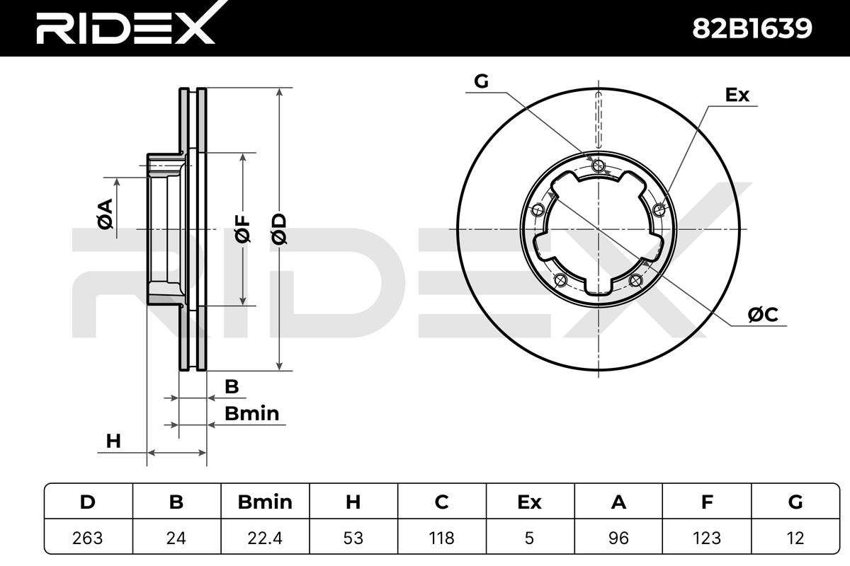RIDEX Brake discs 82B1639 buy online