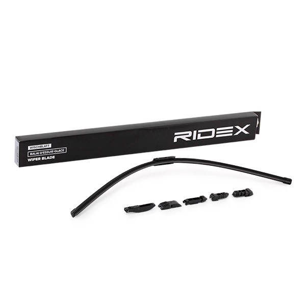 Window wipers RIDEX 750 mm Front, Beam, with spoiler, Flat, 30 Inch - 298W0174