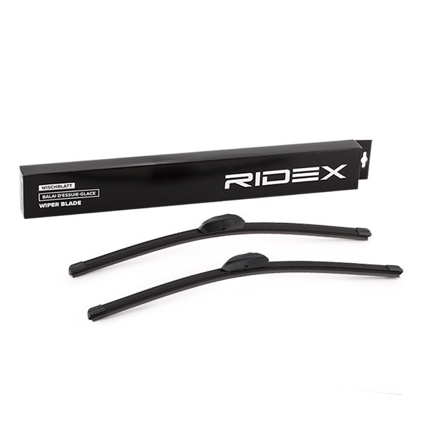RIDEX 298W0180 Wiper blade 500 mm Front, Flat wiper blade, Beam, for left-hand drive vehicles