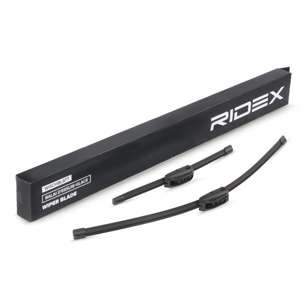 RIDEX 298W0191 Wiper blade 600, 340 mm Front, Flat wiper blade, Beam, for left-hand drive vehicles