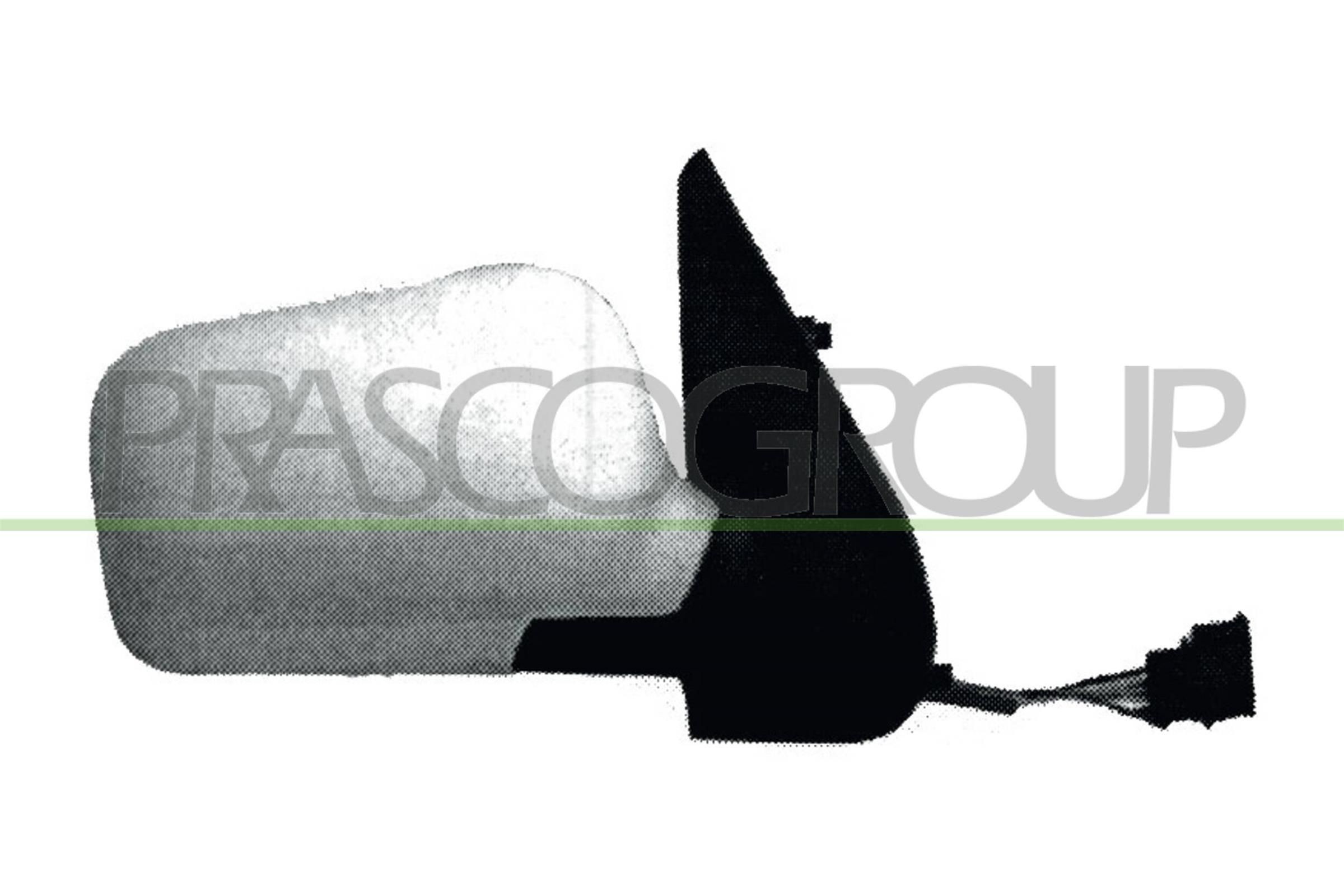 PRASCO VG0167323 Wing mirror Right, primed, Electric, Heatable, Internal Adjustment