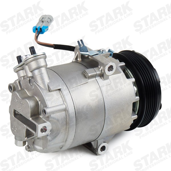 STARK SKKM-0340254 Air conditioner compressor CVC, PAG 46, R 134a, with PAG compressor oil