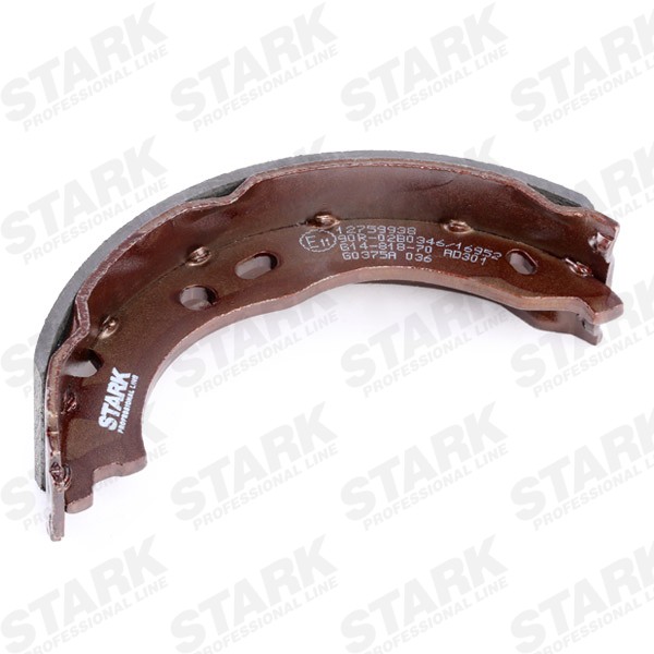 STARK SKBS-0450330 Brake Shoe Set Rear Axle, Ø: 172 x 42 mm, with accessories