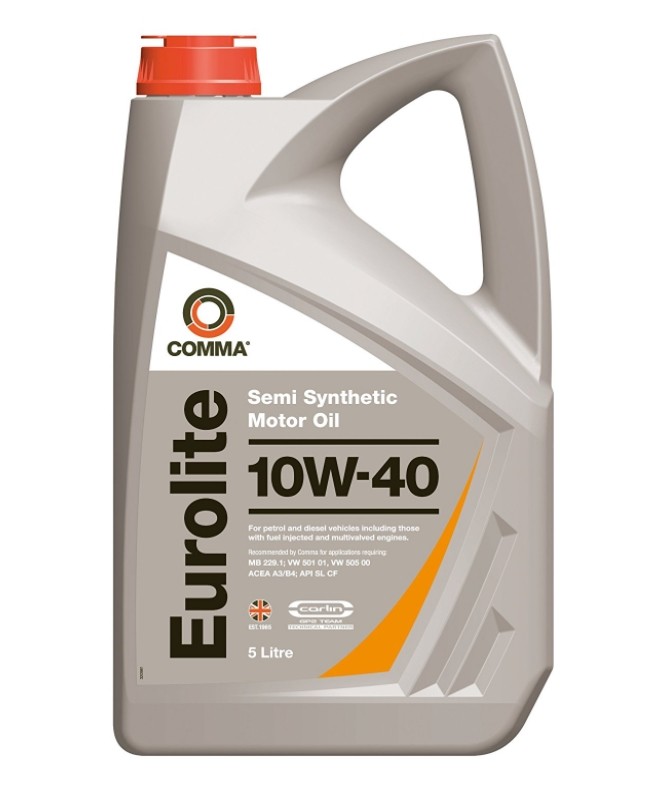 Buy Engine oil COMMA petrol EUL5L Eurolite 10W-40, 5l, Part Synthetic Oil