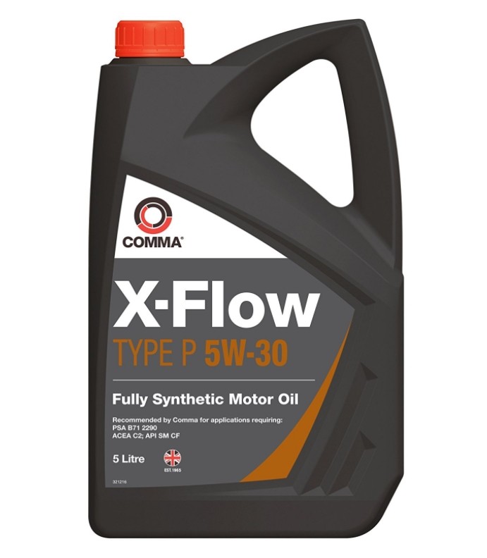 Auto oil COMMA 5W-30, 5l, Synthetic Oil longlife XFP5L