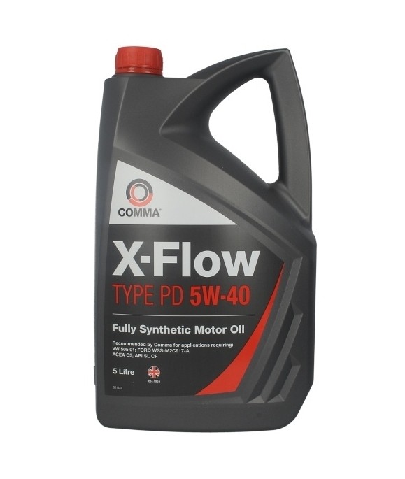 Auto oil COMMA 5W-40, 4l, Synthetic Oil longlife XFPD4L