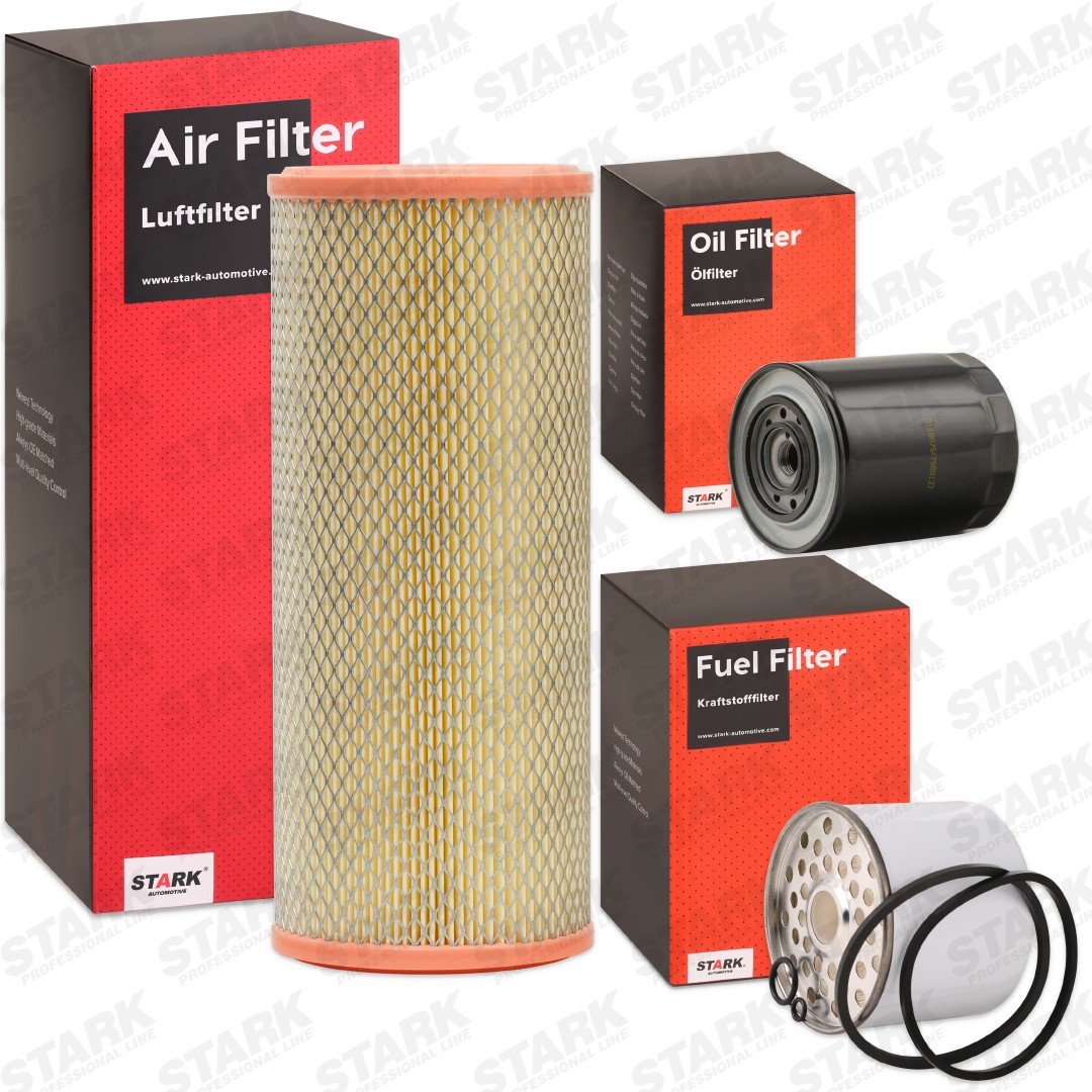 STARK SKFS-1880113 Filter kit with air filter, without oil drain plug, Spin-on Filter, Multi-piece