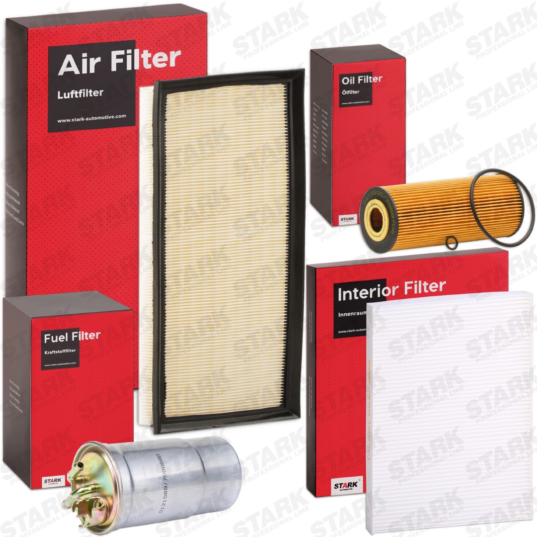 STARK SKFS-1880116 Filter kit with air filter, without oil drain plug, Filter Insert, In-Line Filter, Pollen Filter